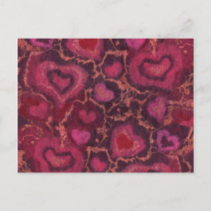 Hearts Romantic Kärlek Valentines day Hälsning Car Helg Vykort
