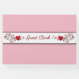 Hearts Rosa Guest Bok