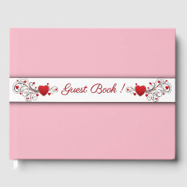 Hearts Rosa Guest Bok