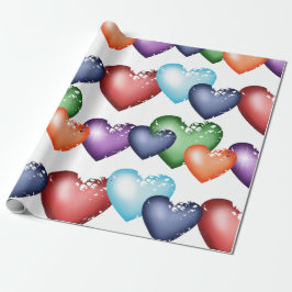 Hearts Seamless mönster Presentpapper