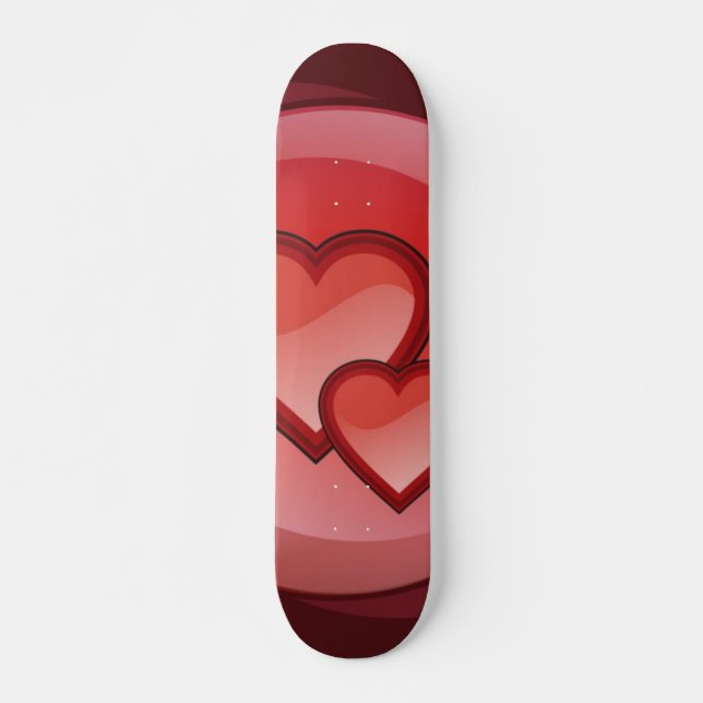 Hearts Skateboard-par Old School Skateboard Bräda 21,6 Cm (Framsida)