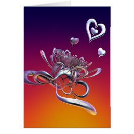 Hearts skönhet hälsningskort