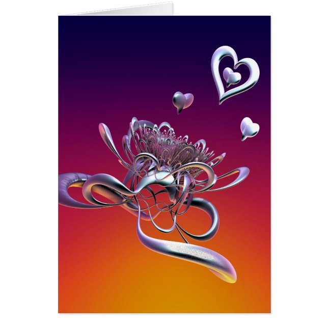 Hearts skönhet hälsningskort (Framsidan)