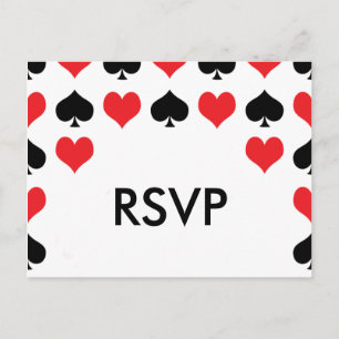 Hearts Spades Casino OSA Postcard Inbjudan Vykort