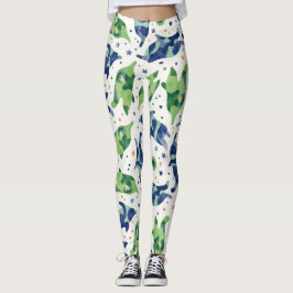 Hearts Stars Camouflage Leggings