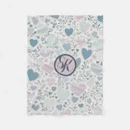 Hearts, Starts and Sage Lövs Fleecefilt