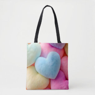 Hearts Tote Bag Tygkasse