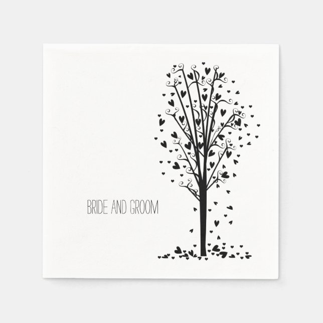 Hearts Träd Pappersservett (Framsidan)