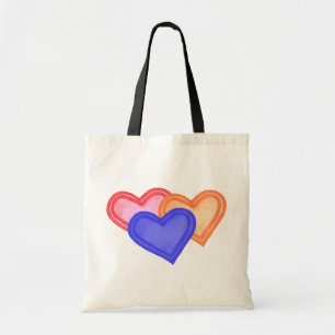 Hearts Trio Bag Tygkasse