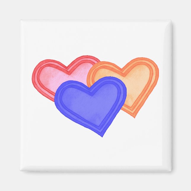 Hearts Trio Magnet (Framsidan)