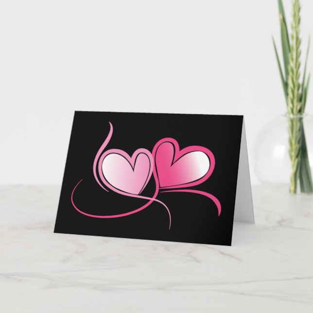 Hearts Valentine Card Helgkort (Framsida)