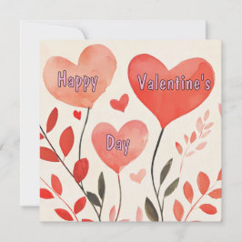 Hearts Valentine Day Card Julkort