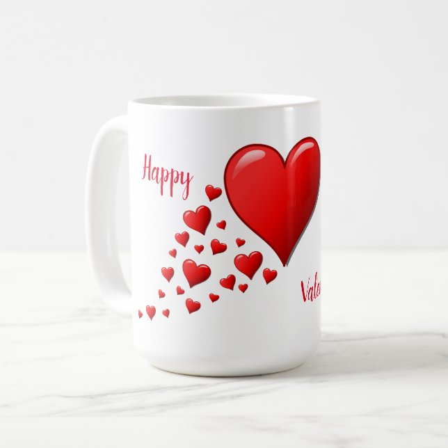 Hearts Valentine Mugg (Framsida vänster)
