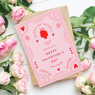 Hearts Valentine Queen Anteckningskort