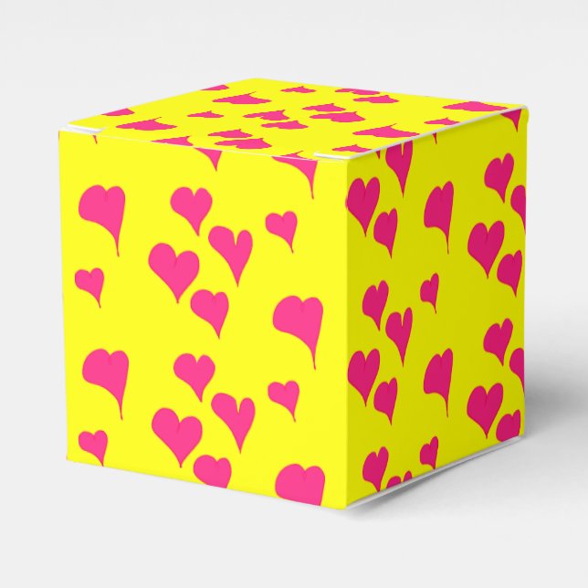 Hearts Valentines day Gift Box Presentaskar (Framsidan Sidan)