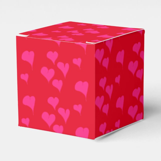 Hearts Valentines day Gift Box Presentaskar (Framsidan Sidan)