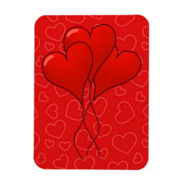 Hearts Valentines Day Premium Flexi Magnet