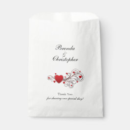Hearts Valentiness Bröllop Tack Favor Bags