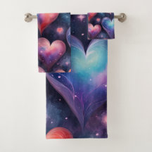 Hearts Watercolor Valentine Art