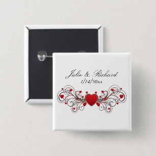 Hearts Wedding Favor Knapp