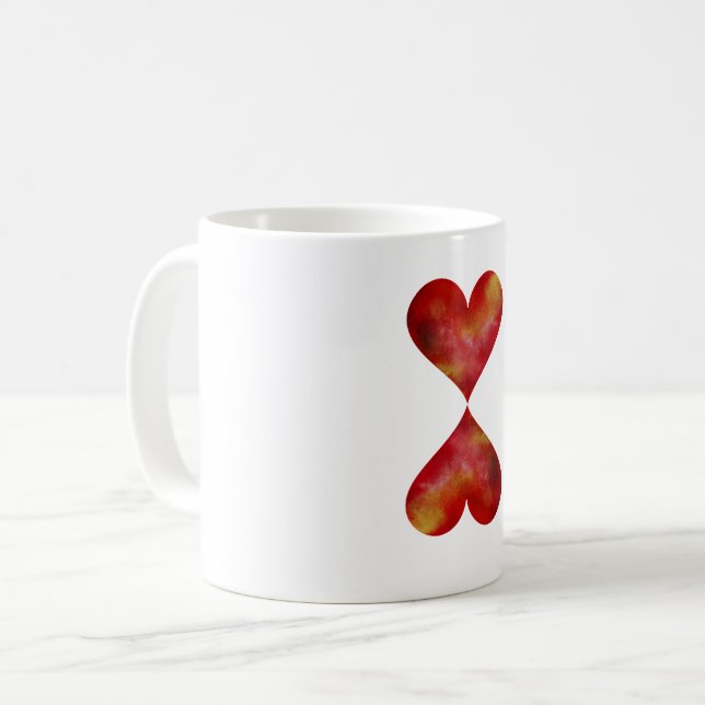 Hearts White 325 ml Classic White Mugg (Framsida vänster)