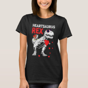 Heartsaurus Rex Dab Heart Dino Småbarn Boys Valent T Shirt