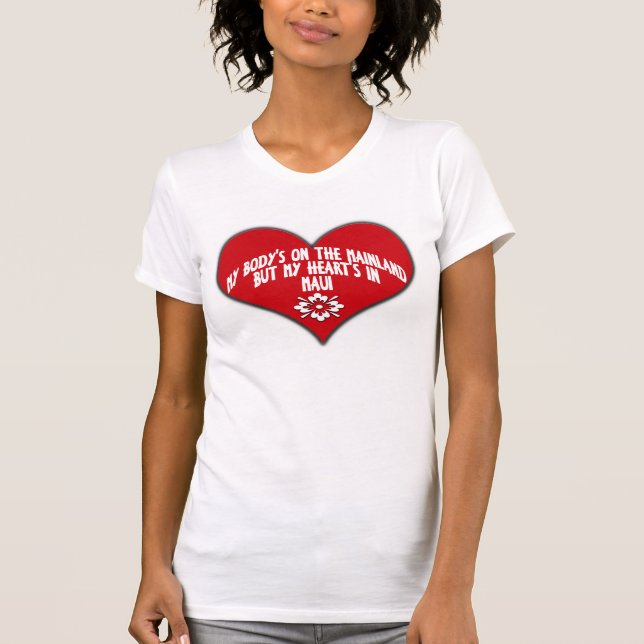 heartsinmaui1 tee shirt (Framsida)