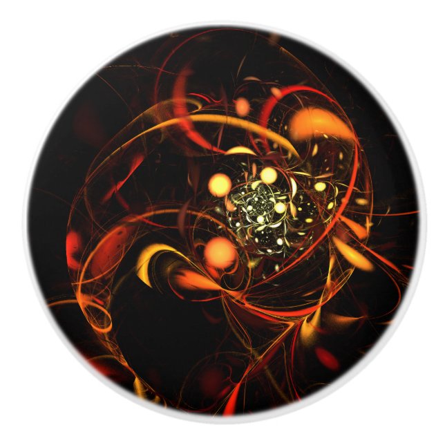 Heartslag Abstrakt Art Knopp (Framsidan)