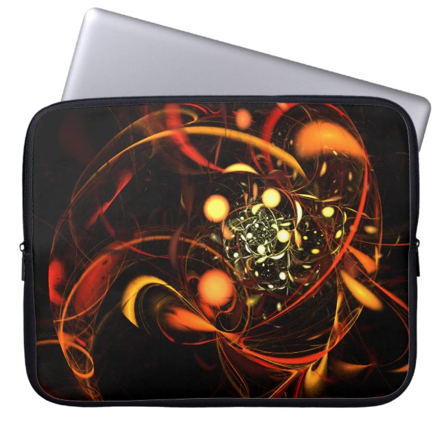 Heartslag Abstrakt Art Laptop sleeve (Framsidan)
