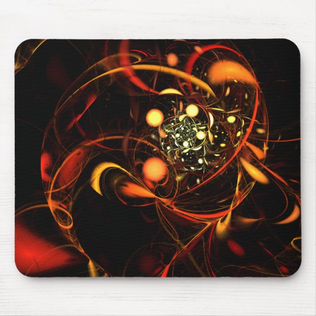 Heartslag Abstrakt Art Mousepad Musmatta (Framsidan)