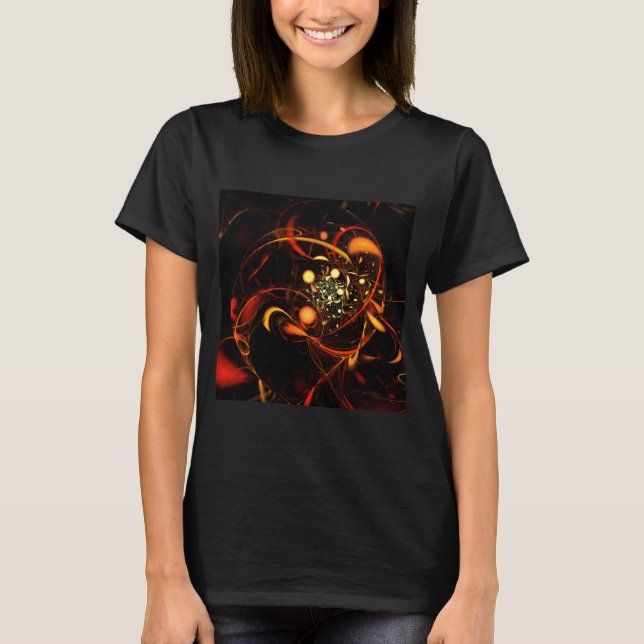 Heartslag Abstrakt Art T Shirt (Framsida)