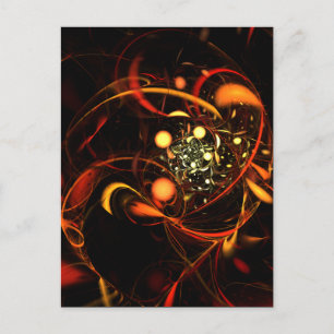 Heartslag Abstrakt Art-vykort Vykort