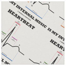 Heartslag är min interna musik EKG Sinus-rytm Tyg