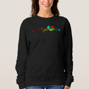 Heartslag Autistisk Heart Kärlek Puzzle Delar Auti T Shirt