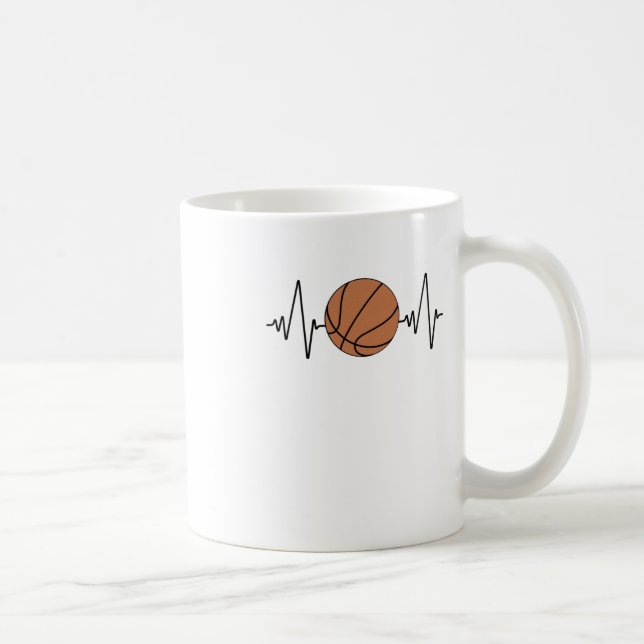 Heartslag Basketball Kaffemugg (Höger)