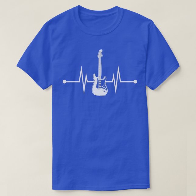 Heartslag Bass Guitar T Shirt (Design framsida)
