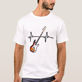 Heartslag Bass Guitar T Shirt