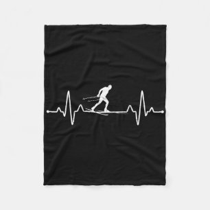 Heartslag Cross country Skiing Winter Sports Biath Fleecefilt
