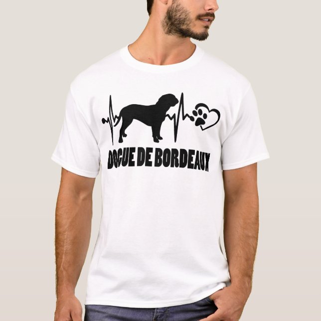 Heartslag - Dogo Argentino - Hund Best Friend T Shirt (Framsida)