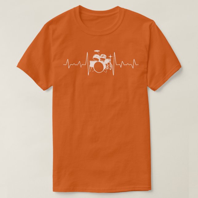 Heartslag Drums T Shirt (Design framsida)