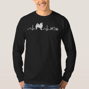 Heartslag Ekg Long Jacka Chihuahua Mamma T Shirt