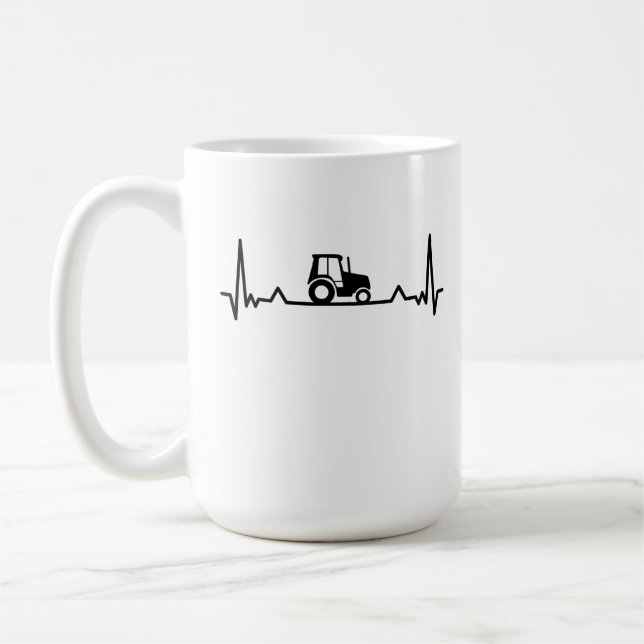 Heartslag Farming and Farmer Gifts Kaffemugg (Vänster)
