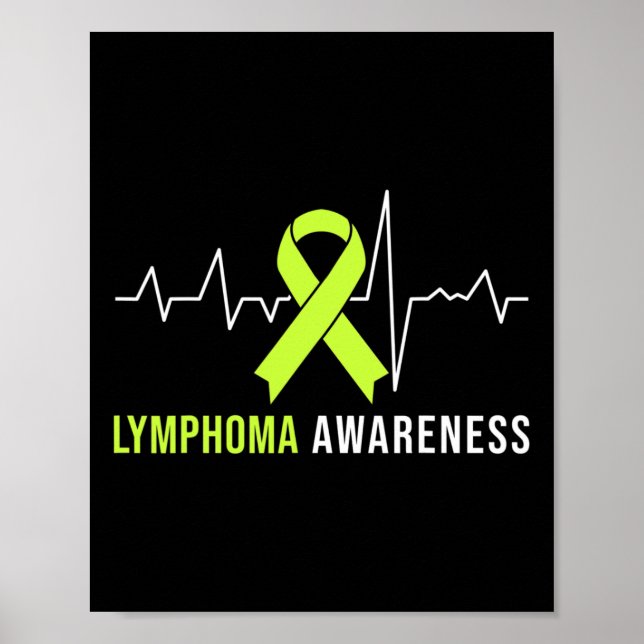 Heartslag för Lymfomamedvetenhet Poster (Framsidan)