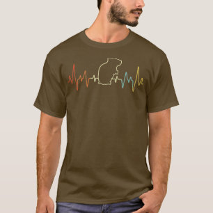 Heartslag Hamster Mamma Hamster Pappa Retro Vintag T Shirt