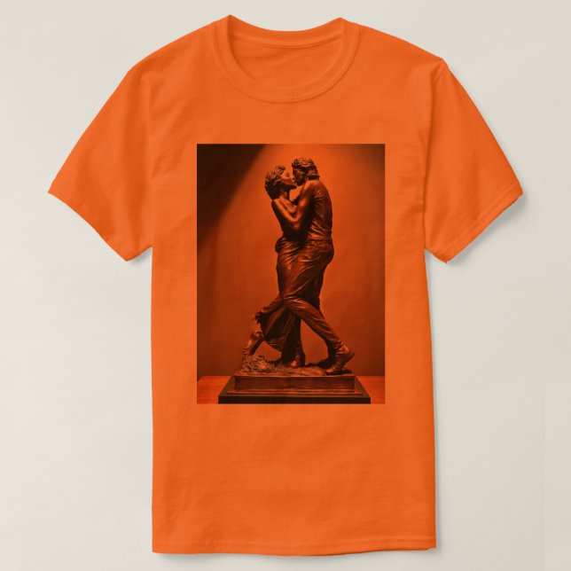 Heartslag Harmony: Partikeltryckt T-Shirt (Kärlek) (Design framsida)