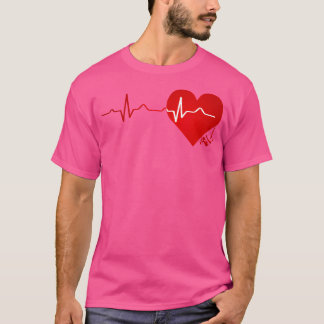 Heartslag Hiking Mountain Funny Coola Camping Gift T Shirt