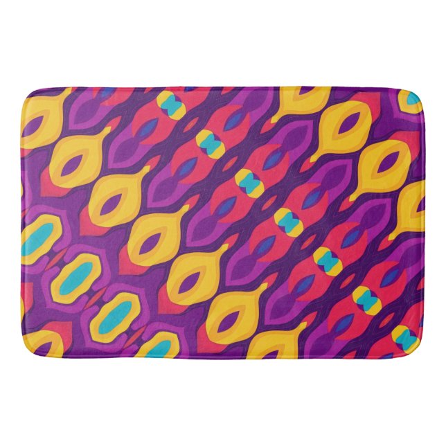 Heartslag i Färg Badrumsmatta (Framsidan)