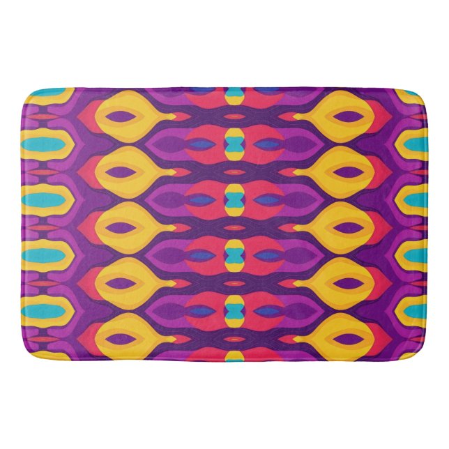 Heartslag i Färg Badrumsmatta (Framsidan)