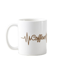 Heartslag Kaffe, Sepiadesign för kaffe-Älskare