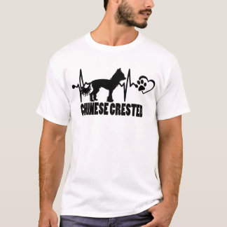 Heartslag - kinesiska bestred - Hund bästa vän T Shirt